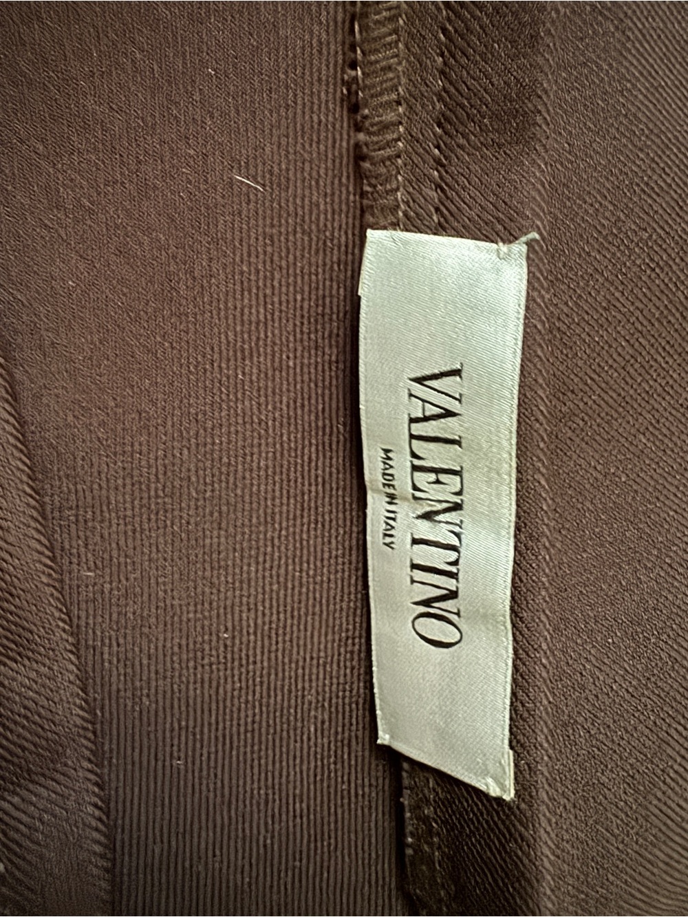 Vintage Valentino Brown Skirt Suit with Gold Studs - Picture 6 of 6